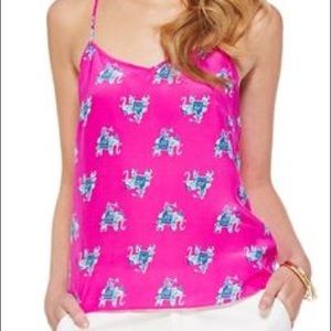 Lilly Pulitzer pink elephant tank
